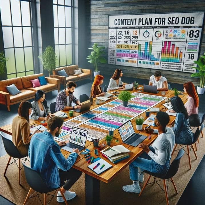 Image of creating, plan, optimize, seo